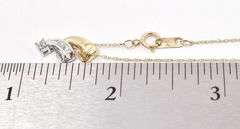 Queenly 10K Yellow Gold Diamond Pendant Necklace