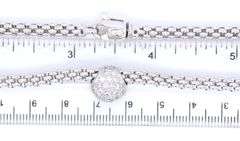 18kt White gold Fope 0.25ctw pave diamond slide necklace