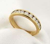 Flashy 1 Ct. T.W. Channel Set Diamond Band