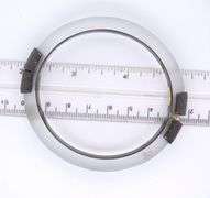 Alexis Bittar blue lucite and black and clear crystal hinged bangle bracelet