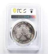 MS67 1991 American Silver Eagle PCGS Rainbow Peripheral Toning