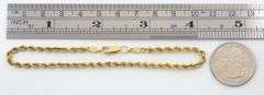Useful 14k YG Rope Bracelet