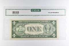 CGAI Gem Unc 66 $1 1935-G US Silver Certificate Blue Seal FR-1616