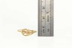 14K Rose Gold Swirl Vintage Retro Statement Fashion Ring