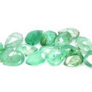 Bright emerald green 5.95ct 17pc emerald set