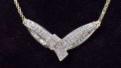 Incomparable 10K Yellow Gold Diamond Pendant Necklace