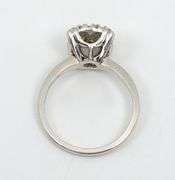 Nicely Styled 14K WG Diamond Cluster