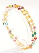 22kt Yellow gold multi colored stone bracelet