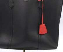 Tory burch black leather tote bag