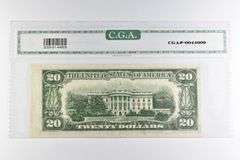 CGAI Crisp Unc 61 $20 1950 Cleveland, OH US FRN Green Seal FR-2059-D