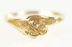 14K Yellow Gold Vintage Flow Wavy Design Statement Ring