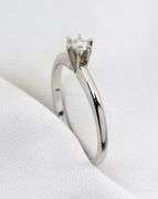 Sweet 18K WG Small Diamond Solitaire