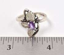 Sterling Silver Amethyst Gemstone Ring