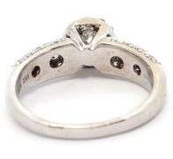 1.32ctw Round Diamond Halo Engagement Ring in 18K