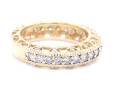 14kt Yellow gold fancy diamond band