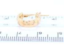 14kt Yellow gold mini hoop earrings