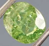 Awesome bright green .97ct untreated Demantoid Garnet