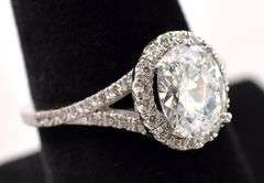 CZ Gem Ring in Sterling Silver