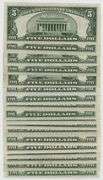 18 Crisp AU/CU Series of 1934 Blue Seal Silver Certificate notes