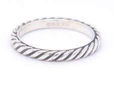 David Yurman cable ring in sterling silver
