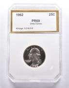 PR69 Deep CAM 1962 Washington Quarter PCI