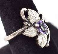 Sterling Silver Amethyst Gemstone Ring