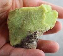 Impressive 544ct uncut natural green Opal