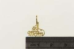 14K Yellow Gold #1 Number One Mom Mother's Day Charm/Pendant