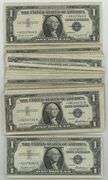 Large lot of 44 Series of 1957 $1 Silver Certificate STAR notes. Nice