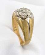 Classic Man's Diamond Cluster Ring