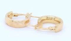 14kt Yellow gold mini hoop earrings