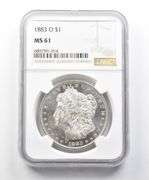 MS61 1883-O Morgan Silver Dollar NGC Great Contrast