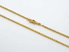 Practical 14K YG Rope Necklace