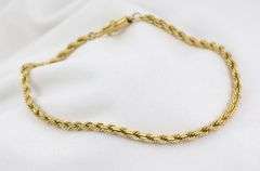 Classic 14K YG Rope Bracelet