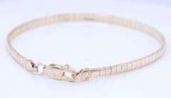 Italian 925 sterling silver omega bracelet