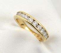 Flashy 1 Ct. T.W. Channel Set Diamond Band
