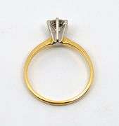 Traditioonal 14K YG 1/2 Carat Diamond Solitaire