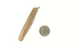 10K Yellow Gold Art Deco HL Monogram Utility Knife Charm/Pendant