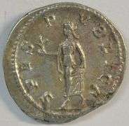 Original high grade Roman Silver Denarius of Severus Alexander. 222 to 235 AD