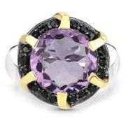 Natural Large 14 Kt Gold Plated7.25 Ct Amethyst Ring