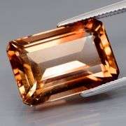 Lavish 9.70ct emerald cut Imperial Topaz