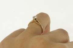 14K Yellow Gold 0.41 Ct Diamond Trellis Engagement Ring