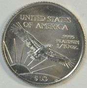 Gem BU 1997 $10 Pure Platinum American Eagle coin