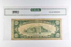 CGAI Fine 15 $10 1929 San Fran, CA US Nat'l Currency Brown FR-1860-L