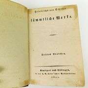 1822 The Robbers, Play by Friedrich Schiller Antique German Book