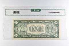 CGAI Gem Unc 65 $1 1935-H US Silver Certificate Blue Seal FR-1618