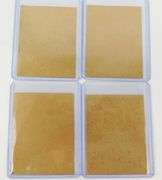 4 Fleer 1972 Football Peel-Off Team Stickers