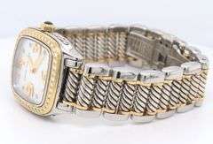 David Yurman throughbred 2 tone diamond watch
