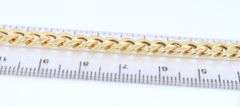 Curb cuban chain necklace in 14kt yellow gold