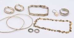 Group Lot of vintage 925 sterling silver jewelry